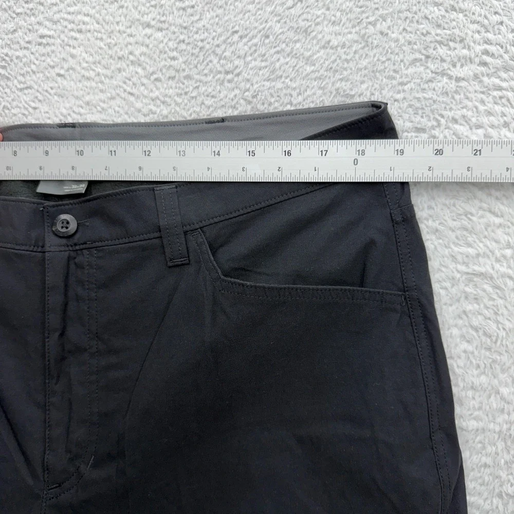 Eddie Bauer Mens Fleece Lined Tech Pants Black‎ 38x34 Hiking Winter 283947